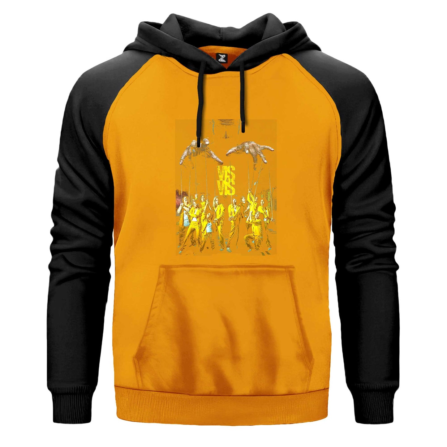 Videographer Renkli Reglan Kol Sweatshirt Kapşonlu