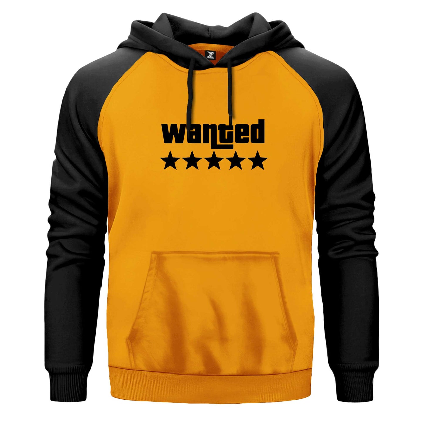 Wanted Renkli Reglan Kol Sweatshirt Kapşonlu