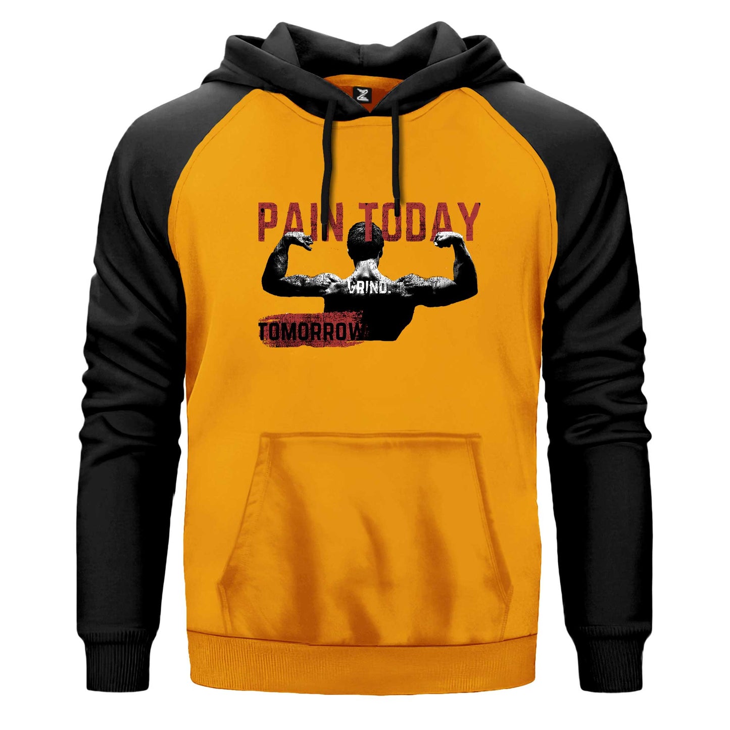Paın Today Renkli Reglan Kol Sweatshirt Kapşonlu