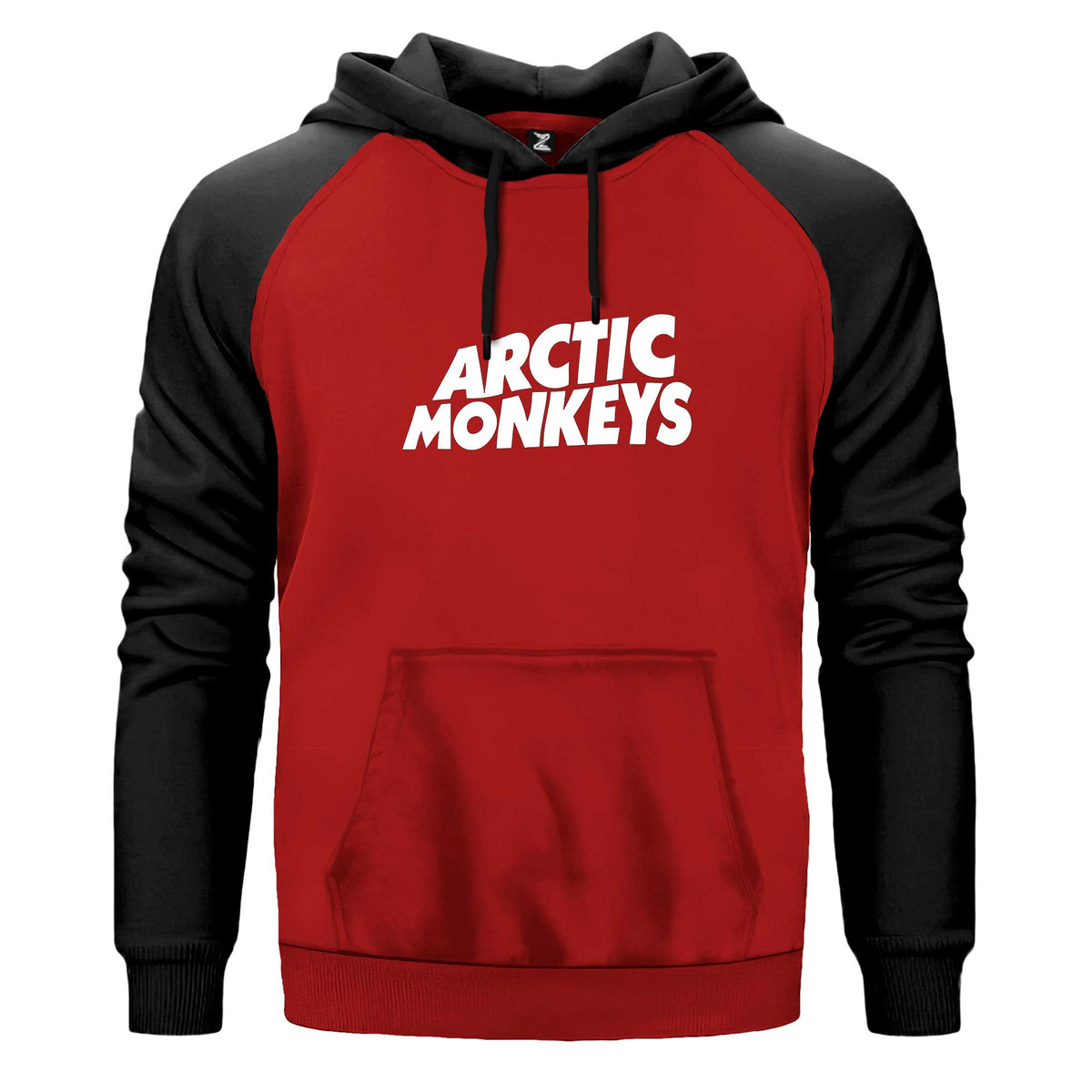 Artic Monkeys White Logo Renkli Reglan Kol Sweatshirt Kapşonlu çift renk reglan kol kapşonlu sweatshirt - kırmızı