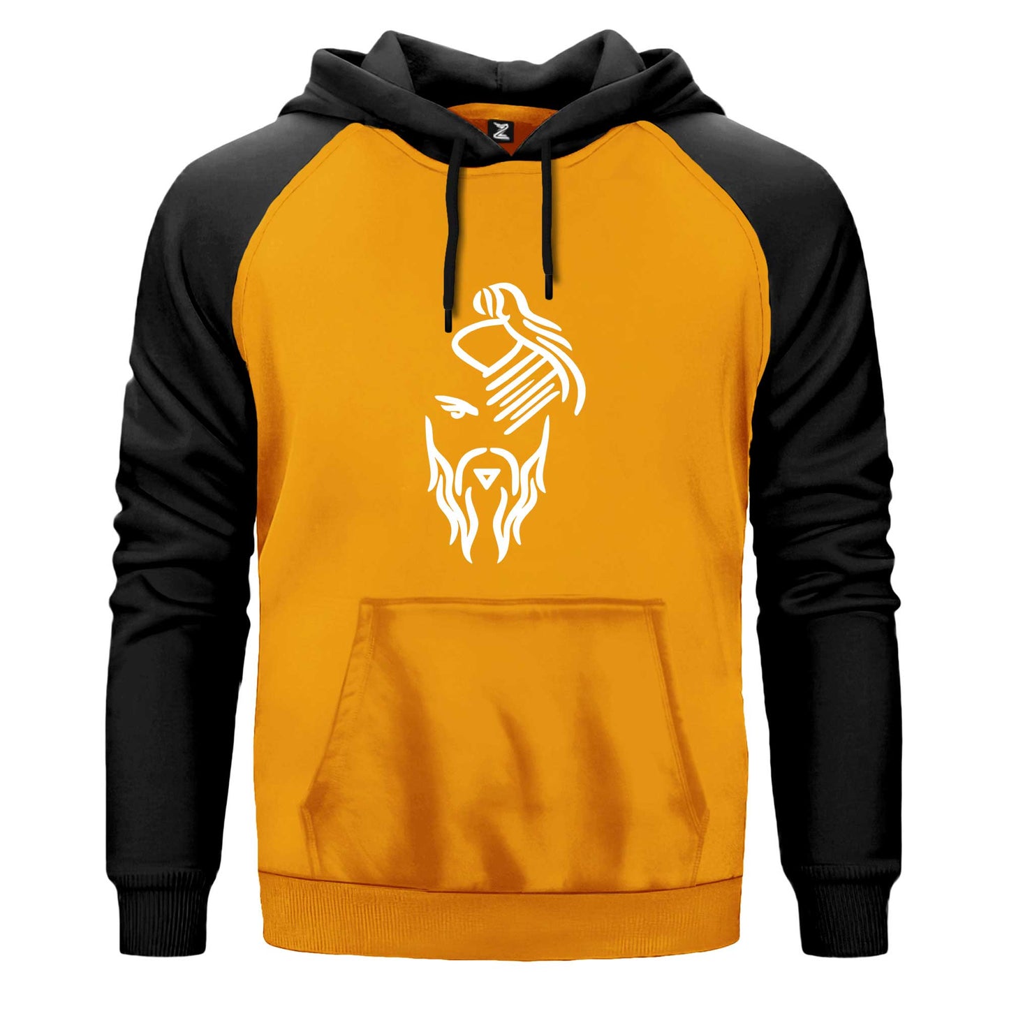 Hayko Cepkin Yeni Logo White Renkli Reglan Kol Sweatshirt Kapşonlu