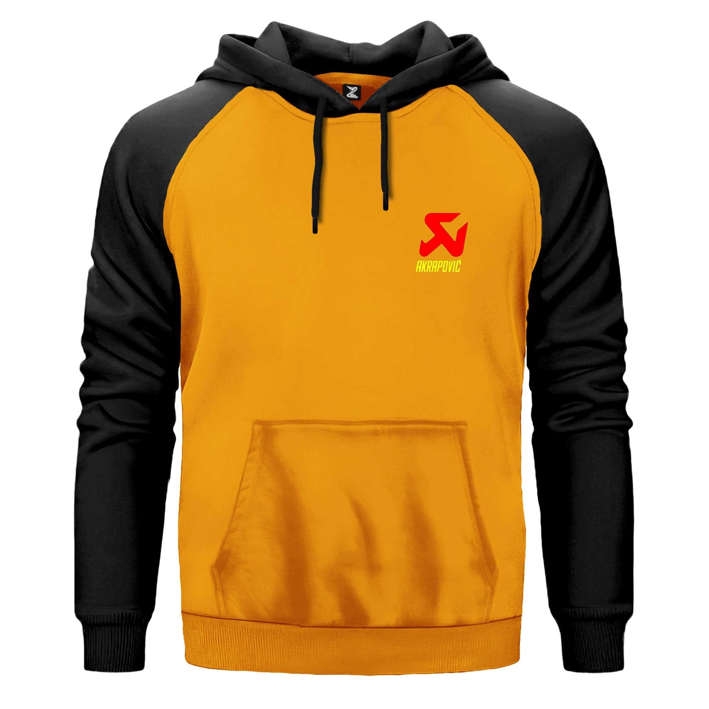 Akrapovic Logo Renkli Reglan Kol Sweatshirt Kapşonlu