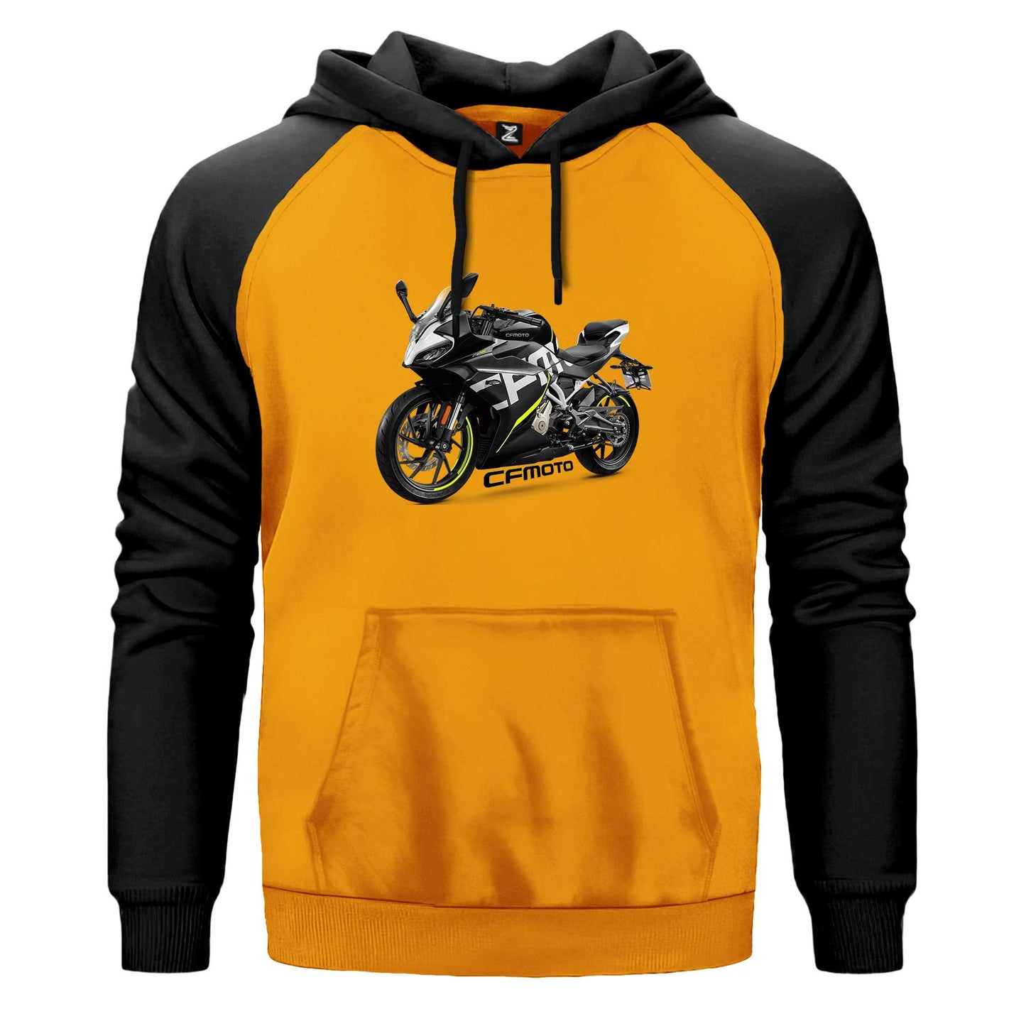 CFMOTO 250SR And Text Renkli Reglan Kol Sweatshirt Kapşonlu