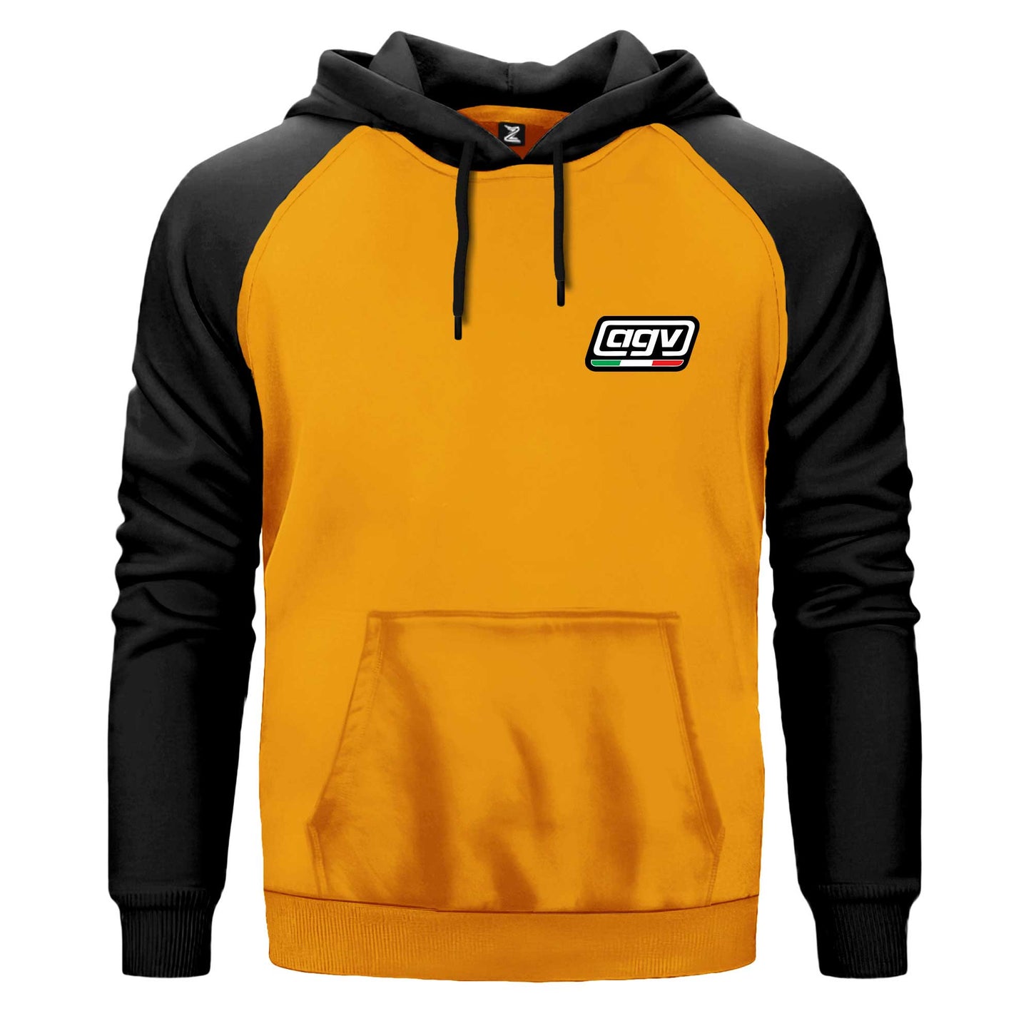 AGV İtalya Logo Renkli Reglan Kol Sweatshirt Kapşonlu