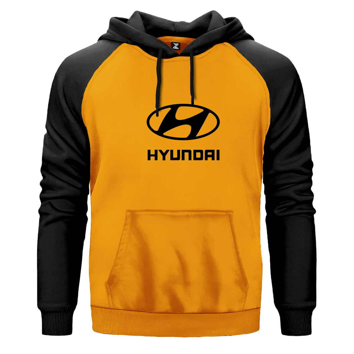 Hyundai Black Logo Renkli Reglan Kol Sweatshirt Kapşonlu
