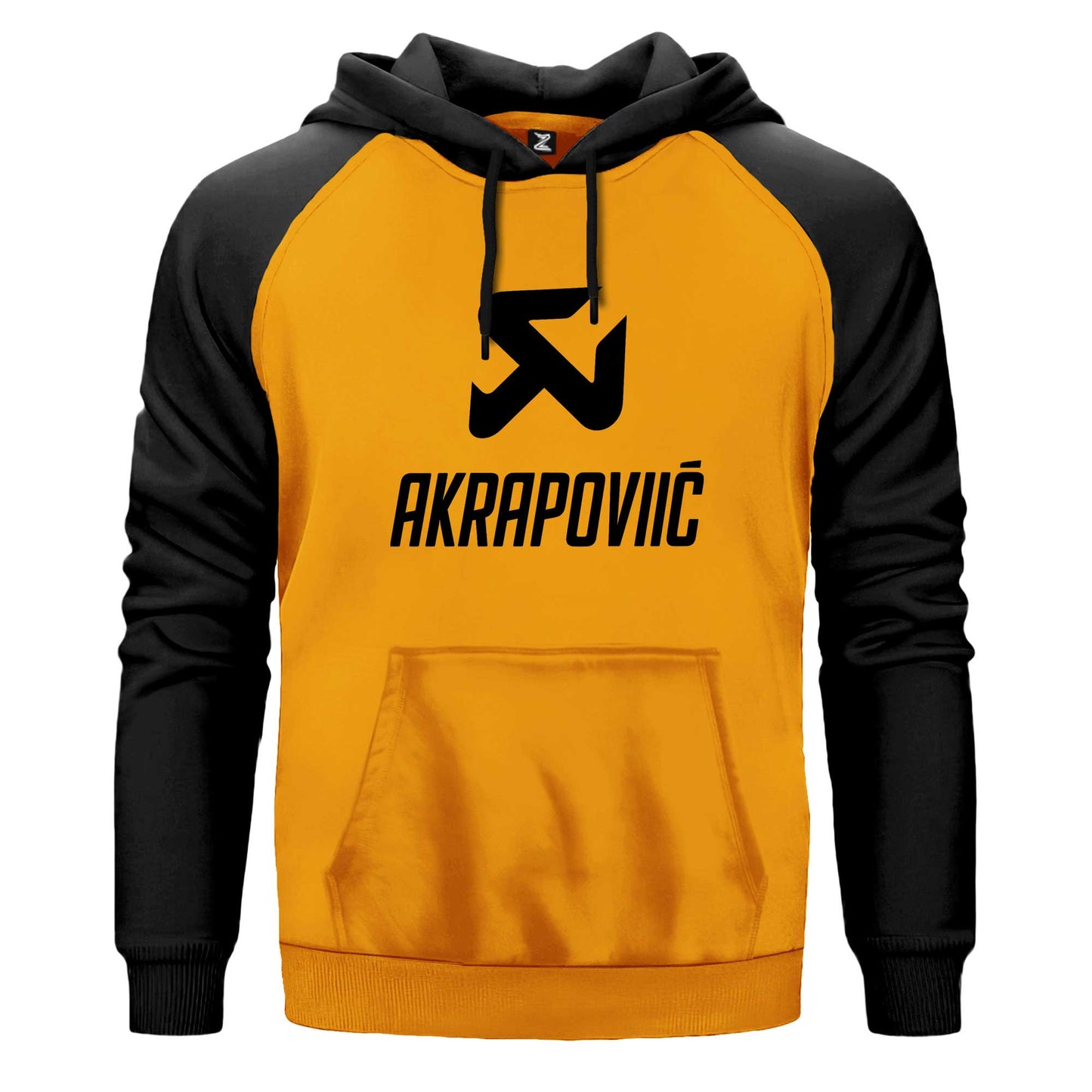 Akrapovic Black Logo Renkli Reglan Kol Sweatshirt Kapşonlu