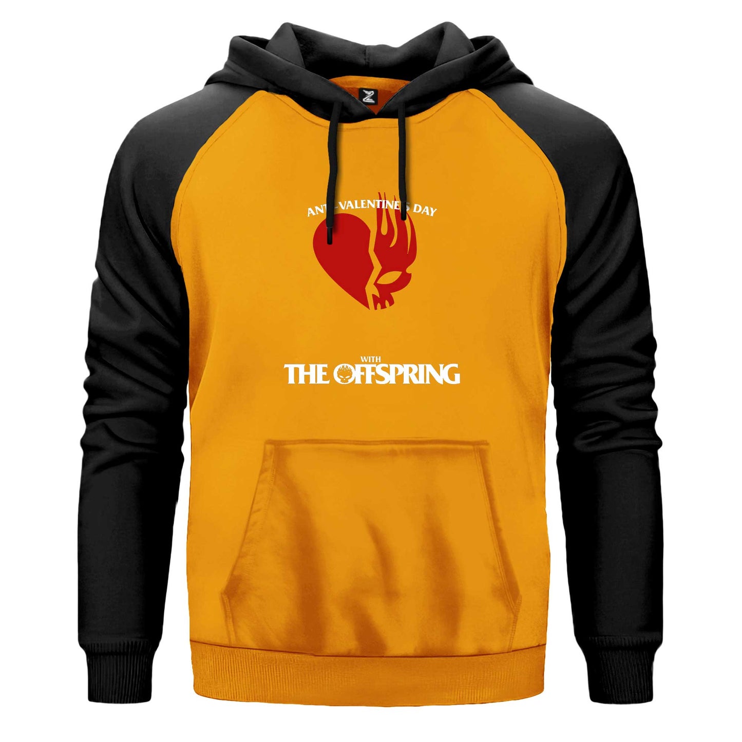 The Offspring Anti Valentine's Day Renkli Reglan Kol Sweatshirt Kapşonlu