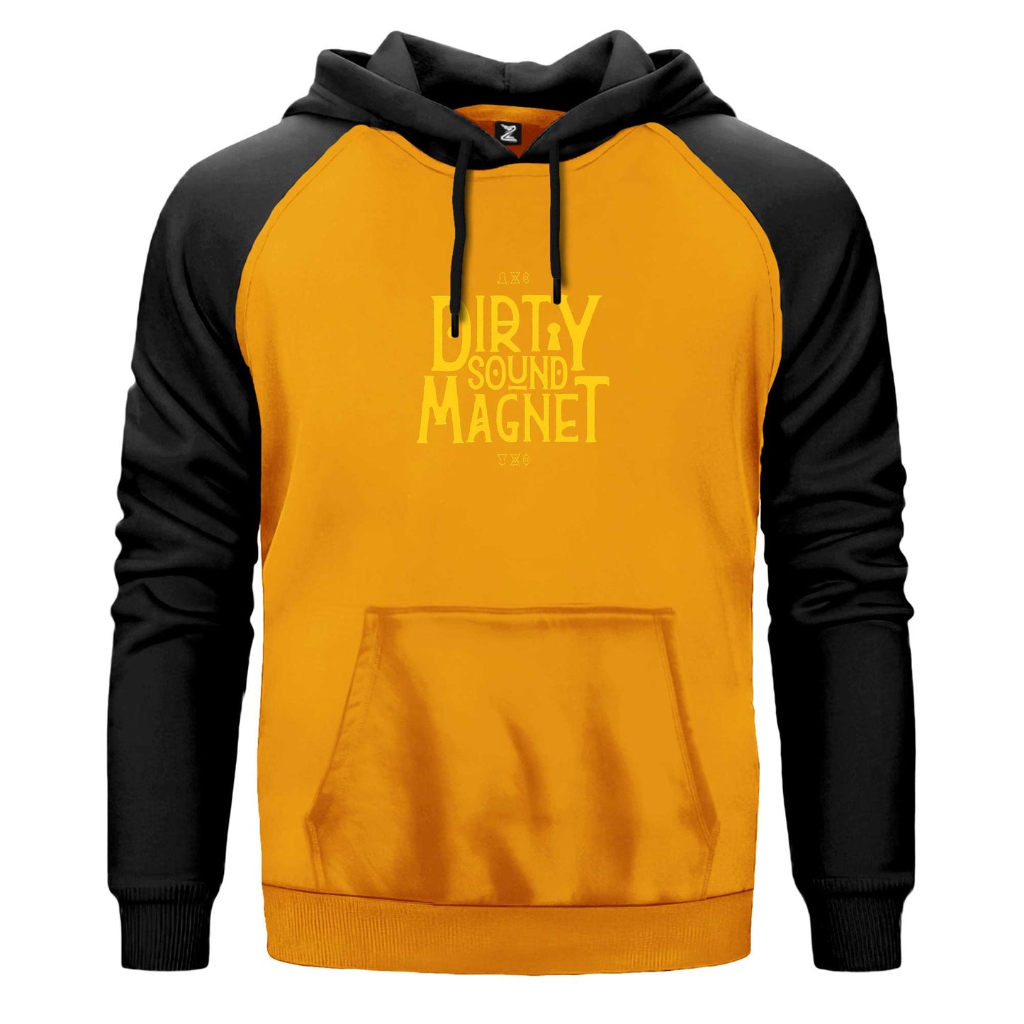 Dirty Sound Magnet Text Renkli Reglan Kol Sweatshirt Kapşonlu