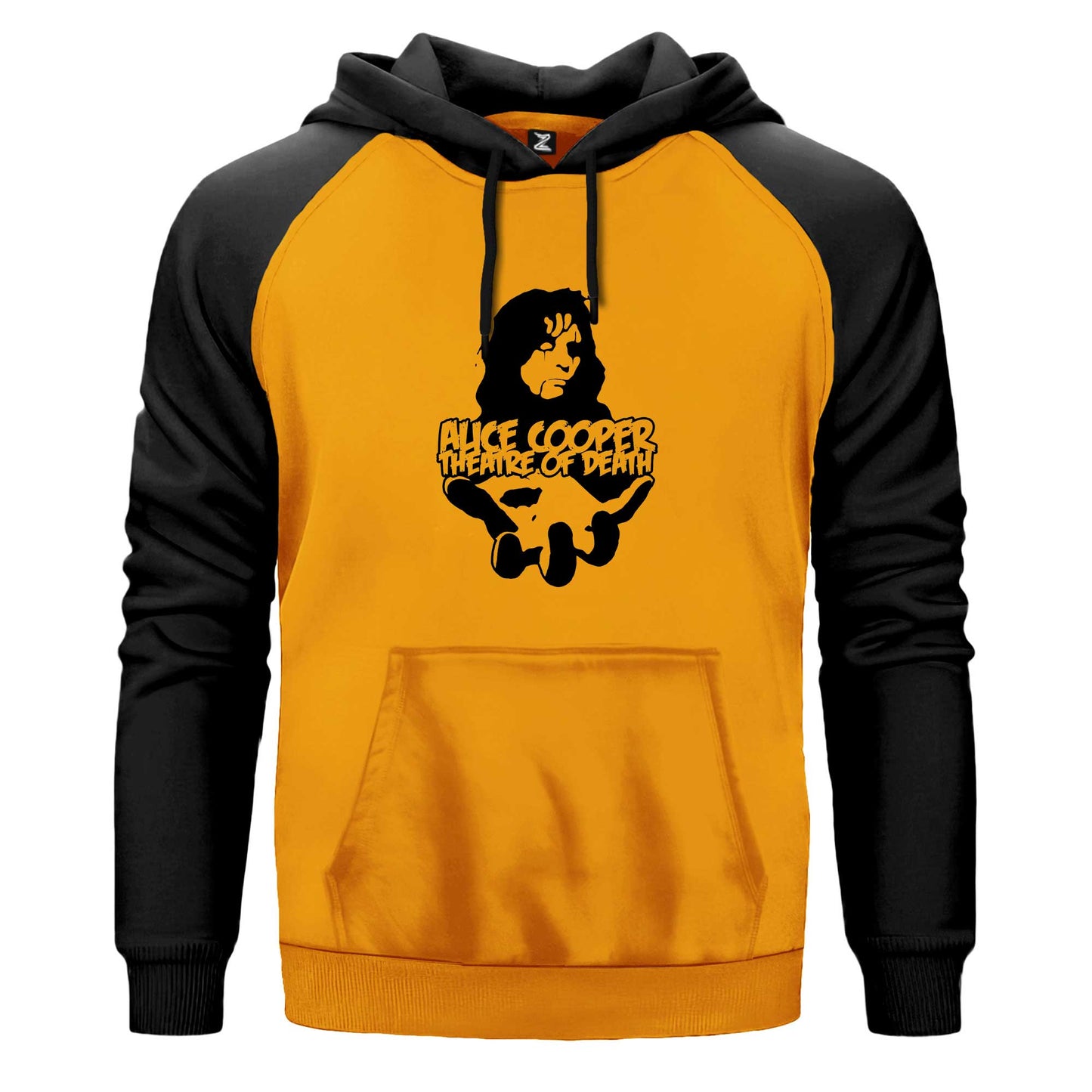 Alice Cooper Theatre Of Death Renkli Reglan Kol Sweatshirt Kapşonlu