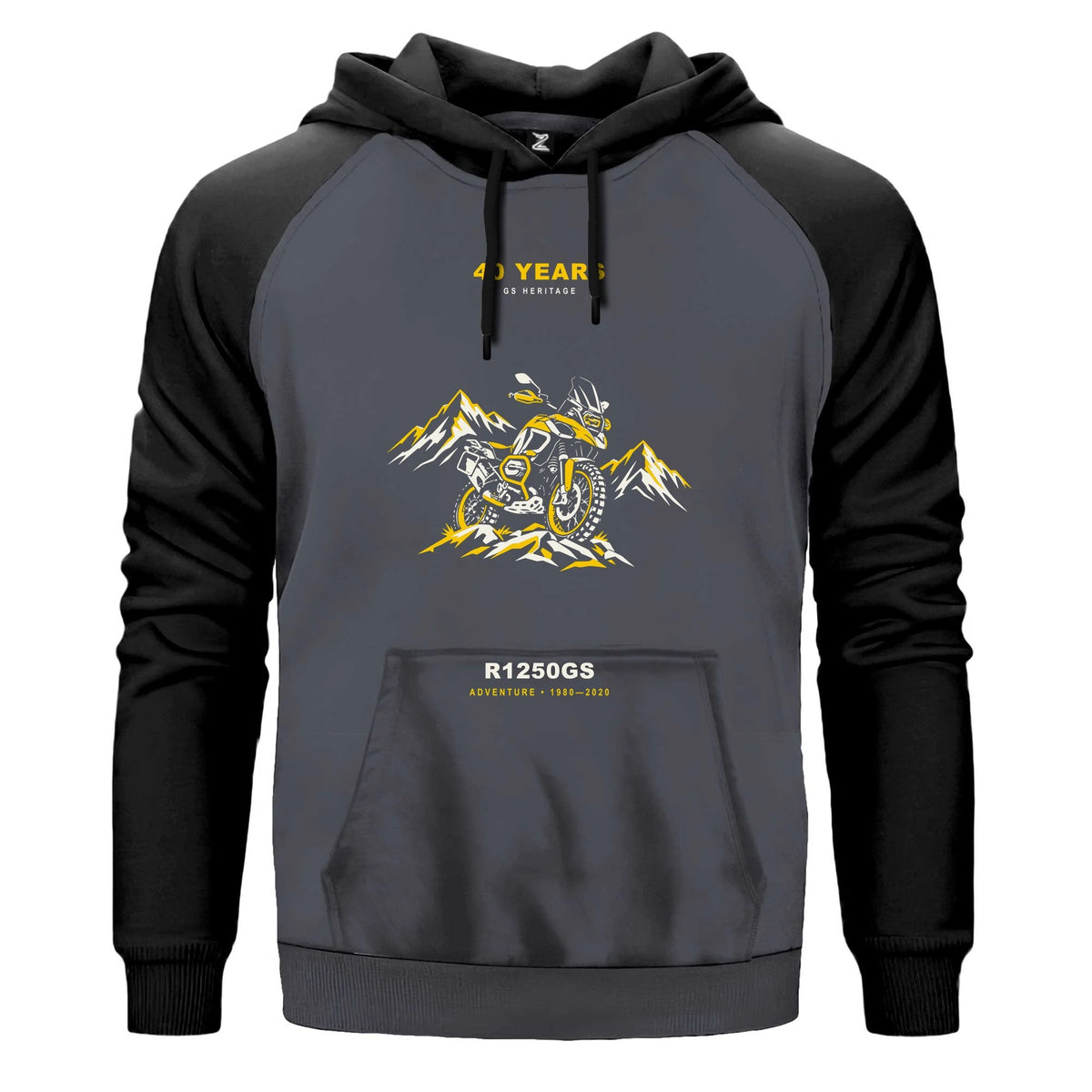 Bmw Alp Keşfi Renkli Reglan Kol Sweatshirt Kapşonlu