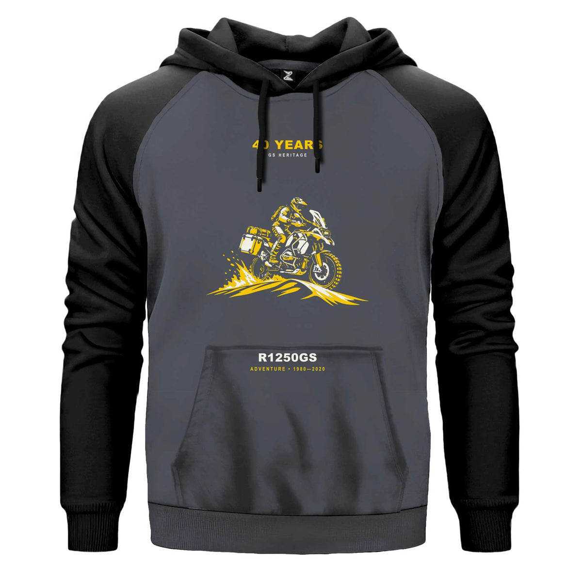 Bmw Çöl Geçişi Renkli Reglan Kol Sweatshirt Kapşonlu