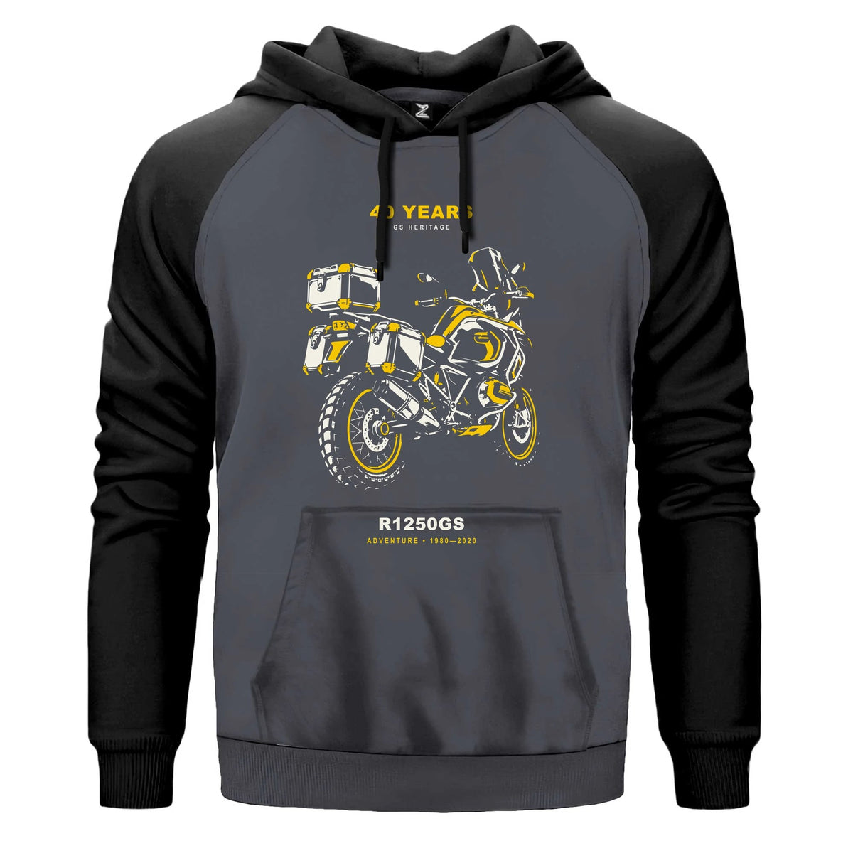 Bmw Üç Çantalı Yolcu Renkli Reglan Kol Sweatshirt Kapşonlu