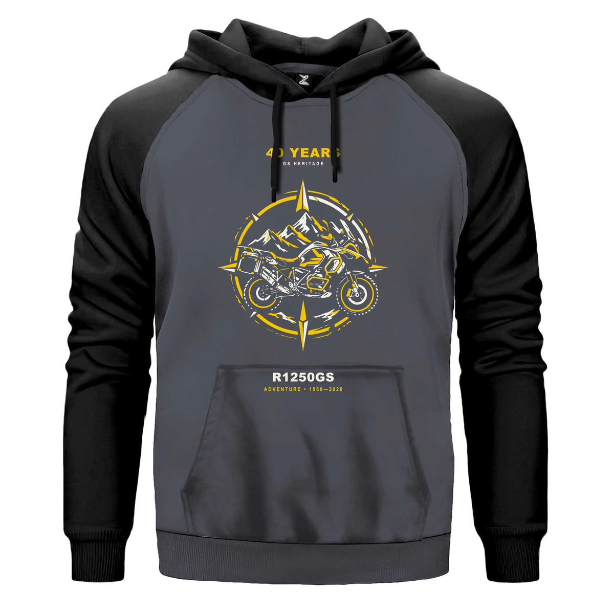 Bmw Pusula Rotası Renkli Reglan Kol Sweatshirt Kapşonlu