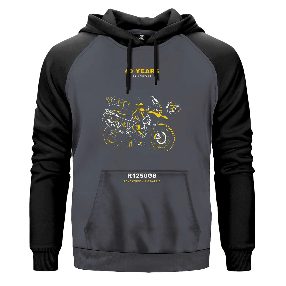 Bmw Mekanik Kesit Renkli Reglan Kol Sweatshirt Kapşonlu