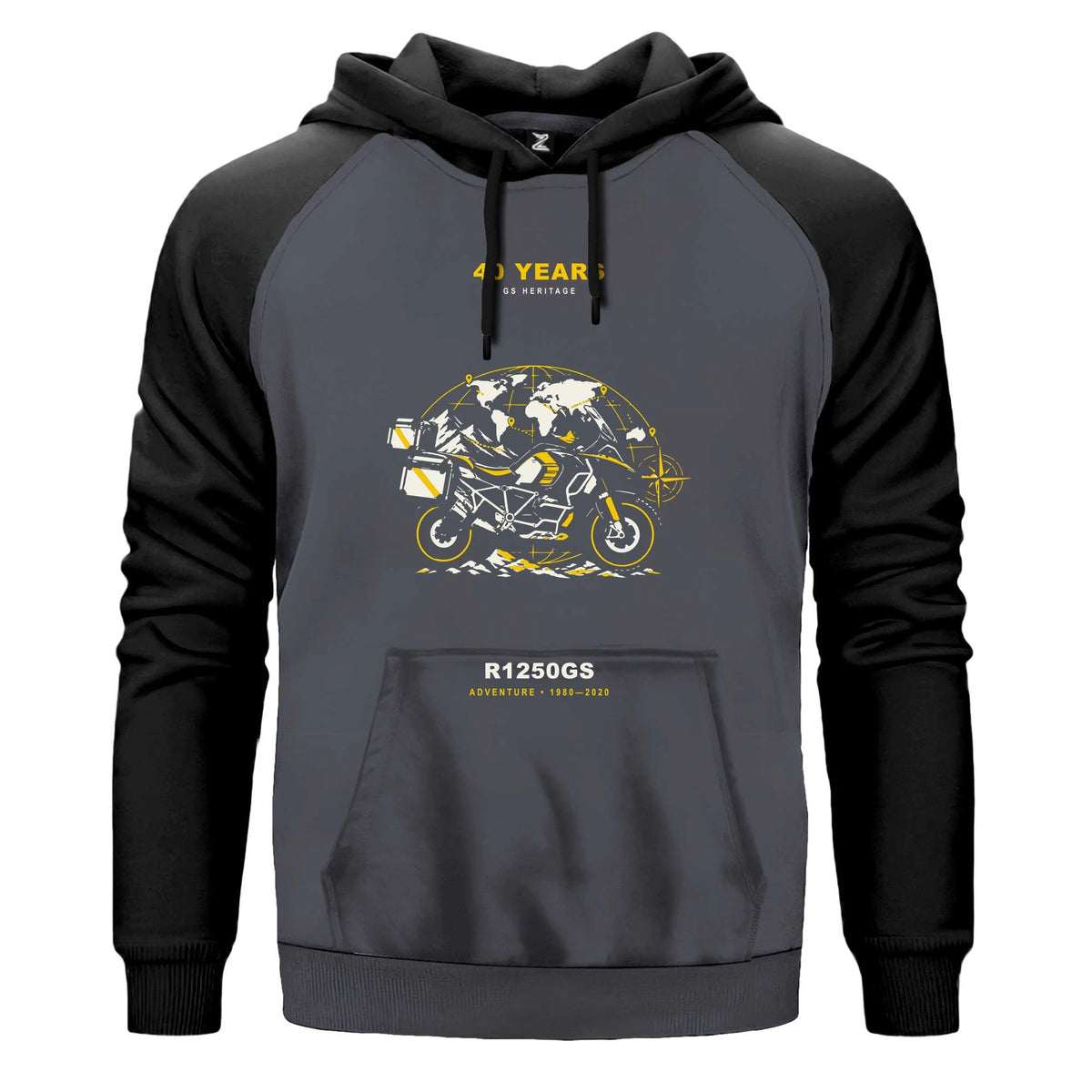 Bmw Dünya Yolcusu Renkli Reglan Kol Sweatshirt Kapşonlu