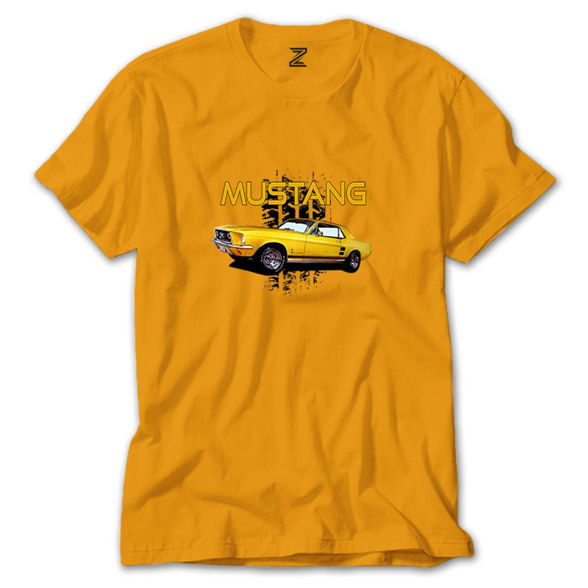 Ford Mustang 1967 Yellow renkli tişört