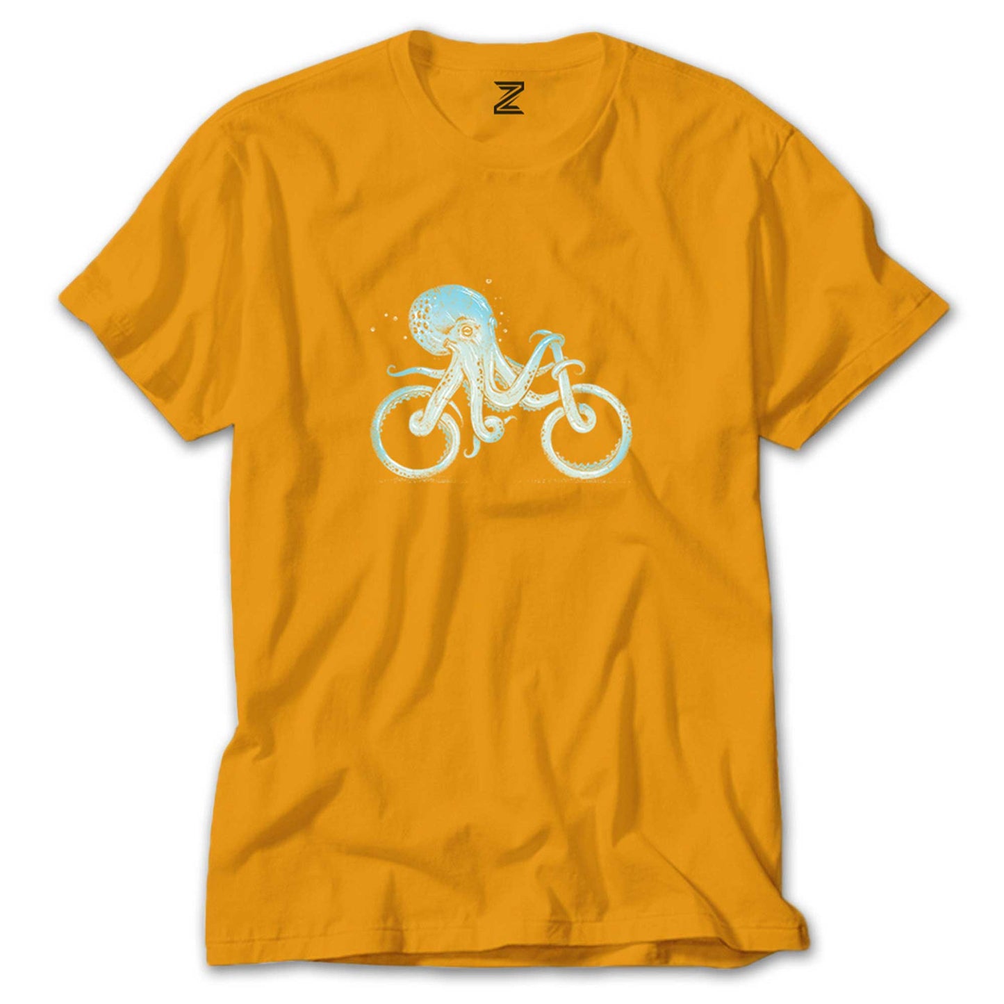 Octopus Biker renkli tişört