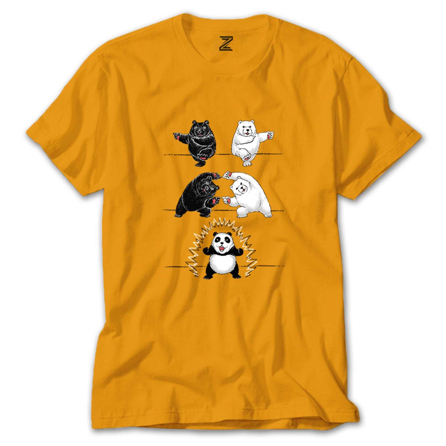 Panda And Bear renkli tişört