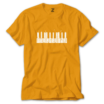 City Piano Renkli Tişört