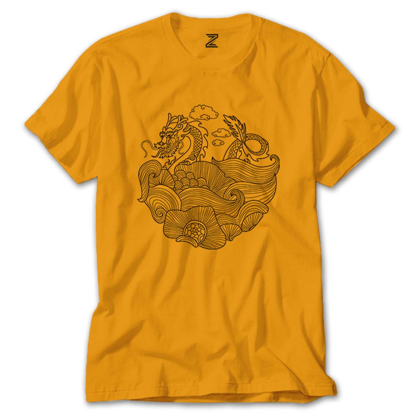 Dragon Pattern Renkli Tişört