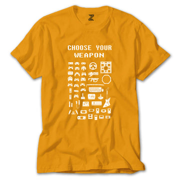 Choose Your Weapon Renkli Tişört