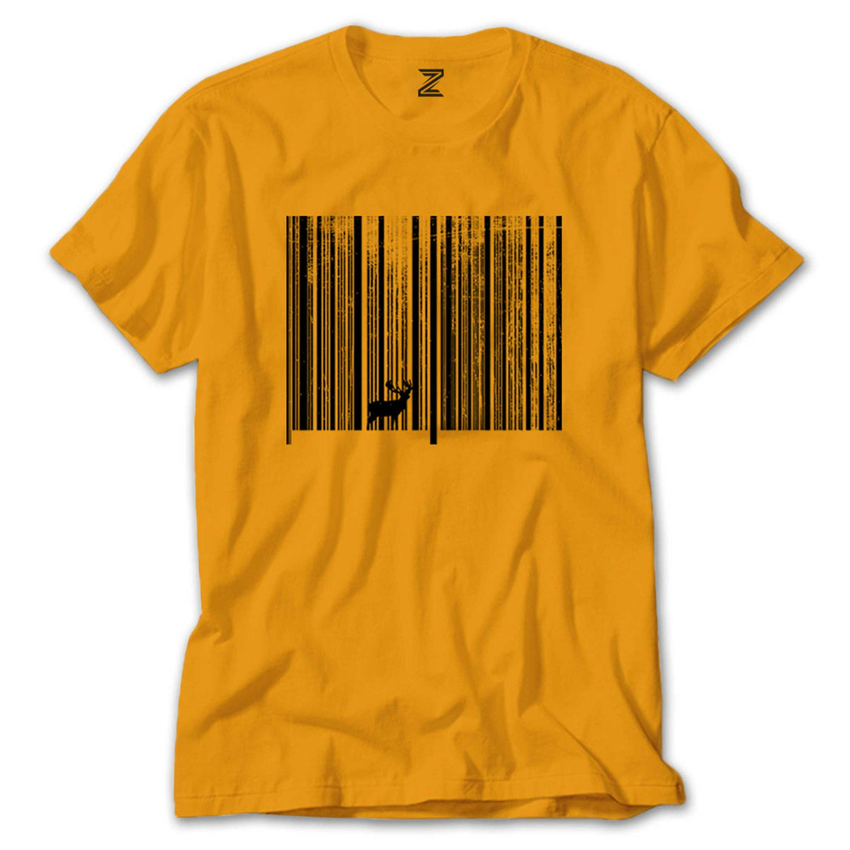 Forest Barcode renkli tişört