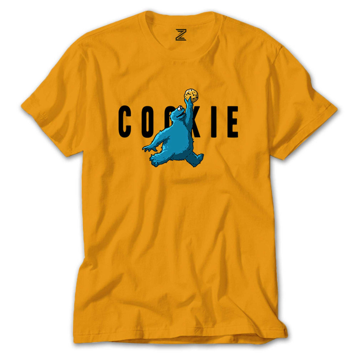 Cookie Monster renkli tişört