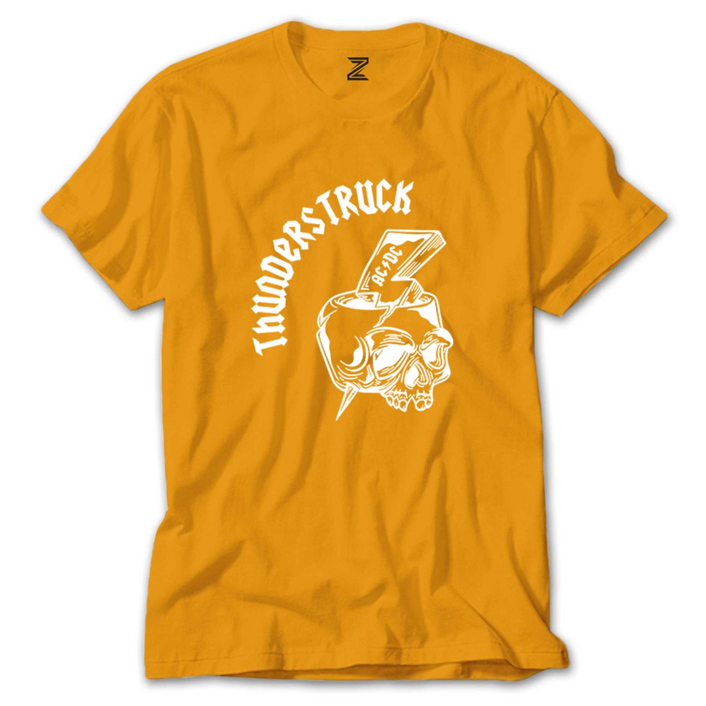 AC DC Thunderstuck Skull renkli tişört