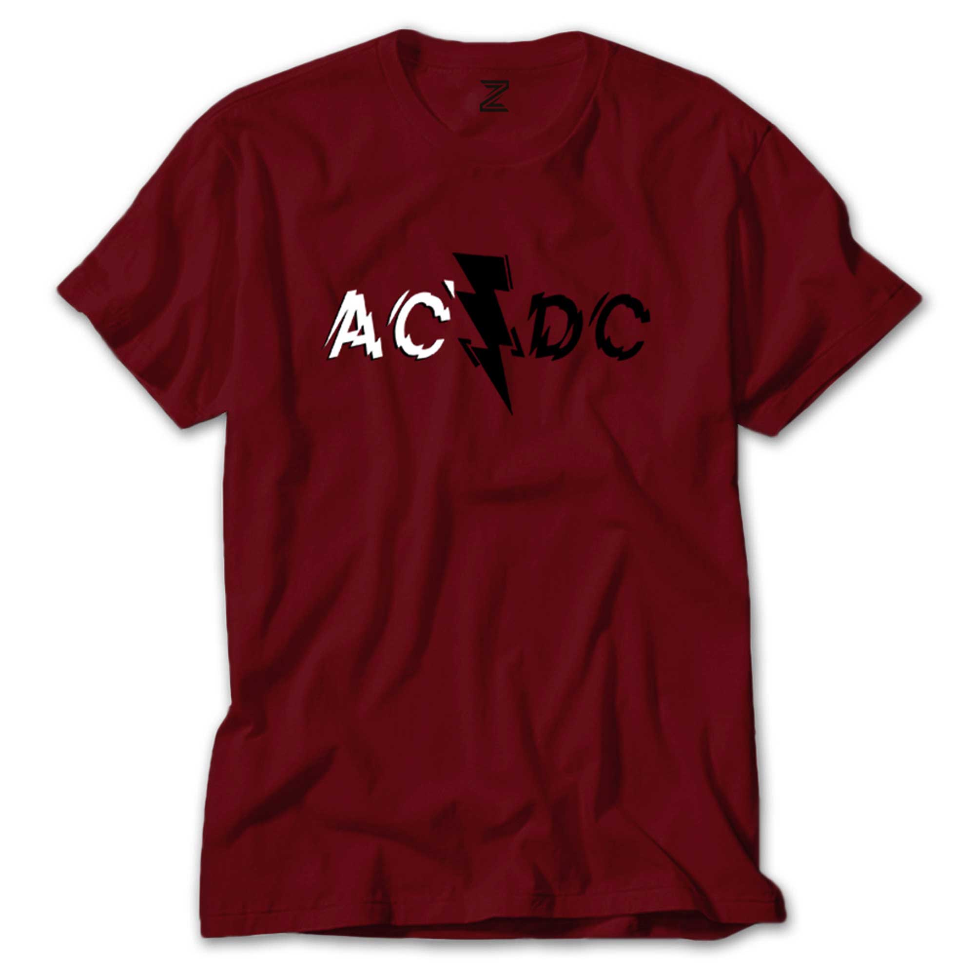 AC DC Lighting Logo Renkli Tişört