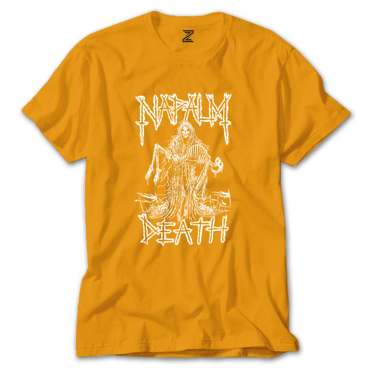 Napalm Death Skeleton renkli tişört