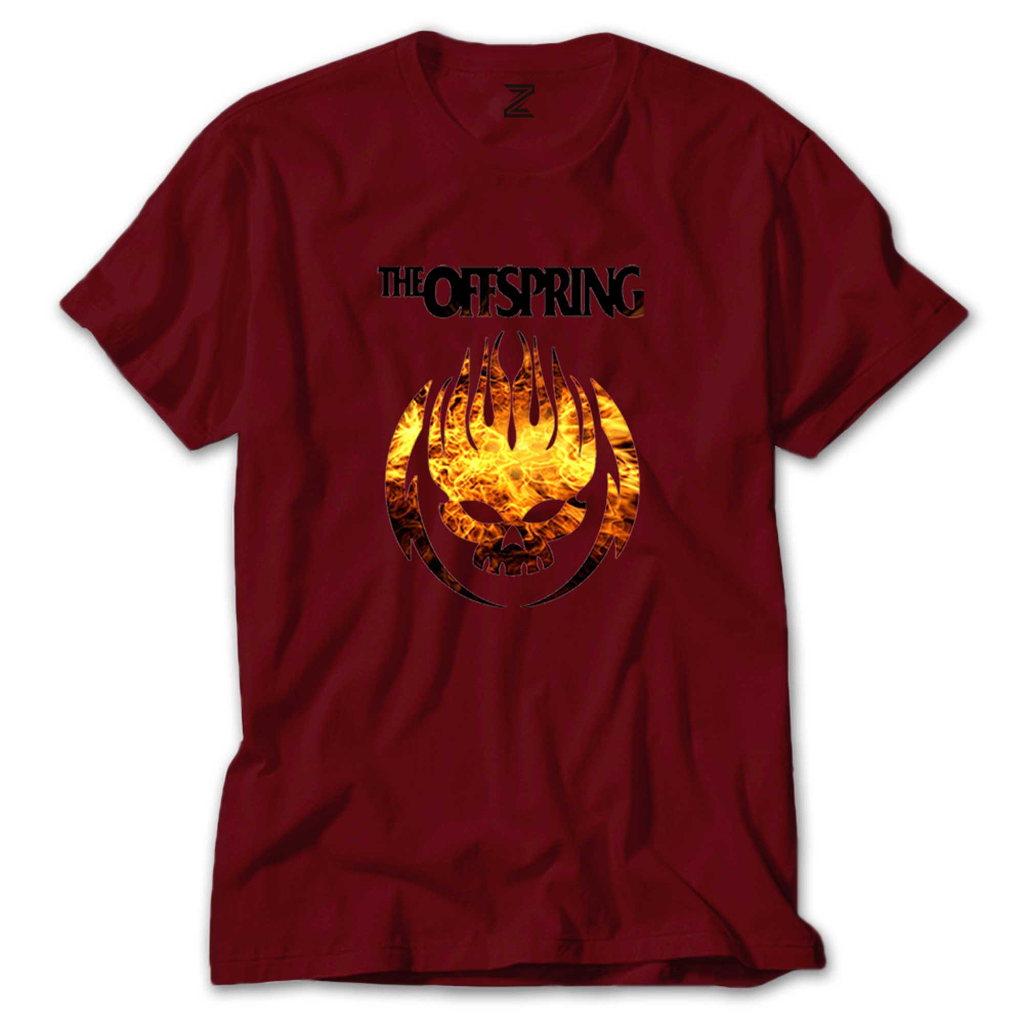 The Offspring Fire Skull Renkli Tişört