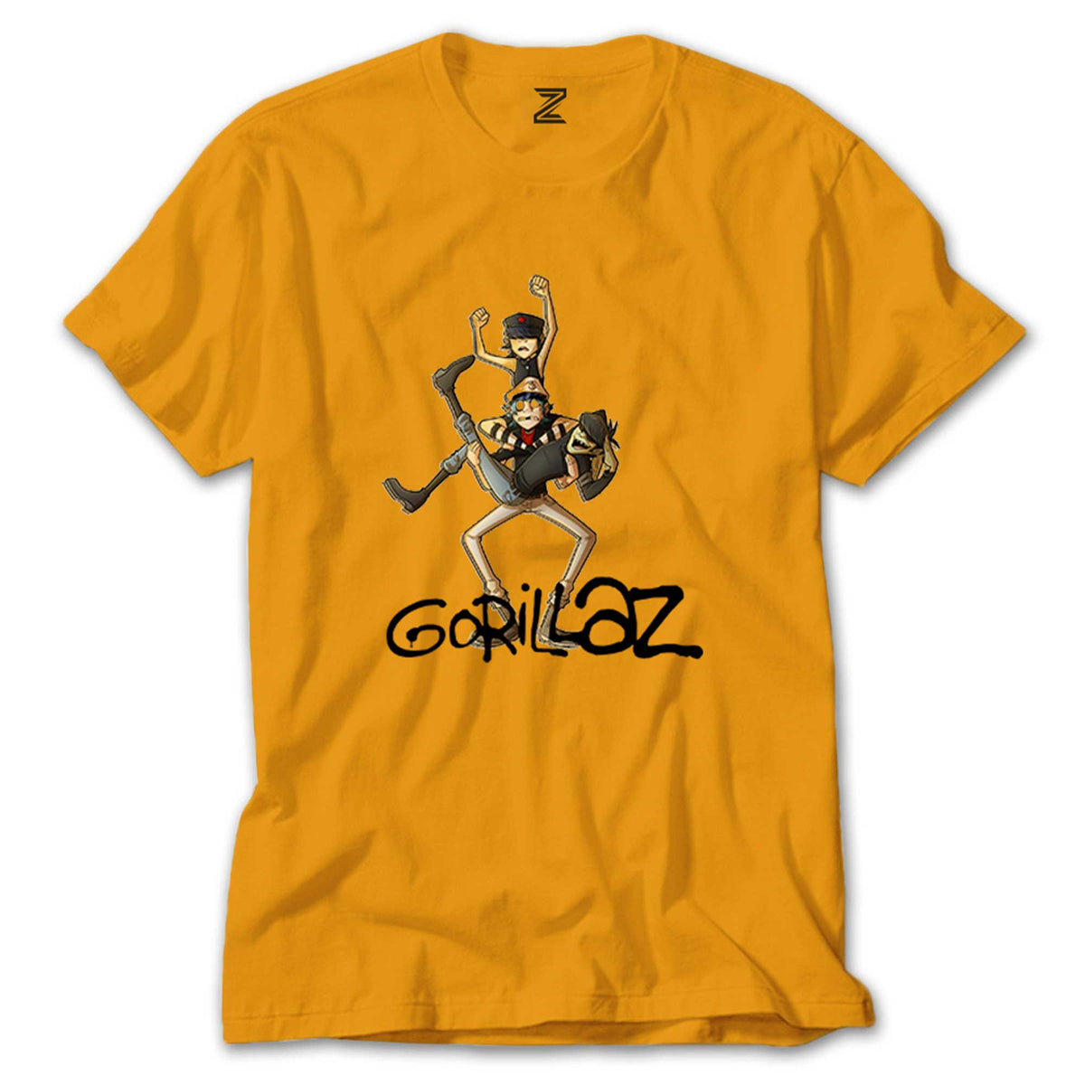 Gorillaz Cartoon renkli tişört