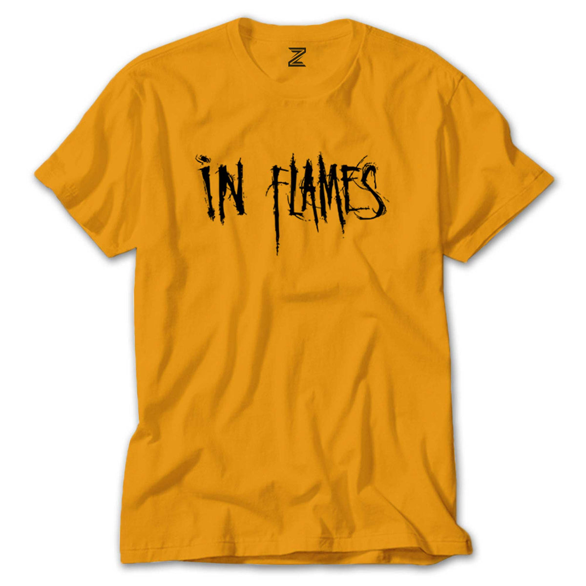 In Flames Logo renkli tişört