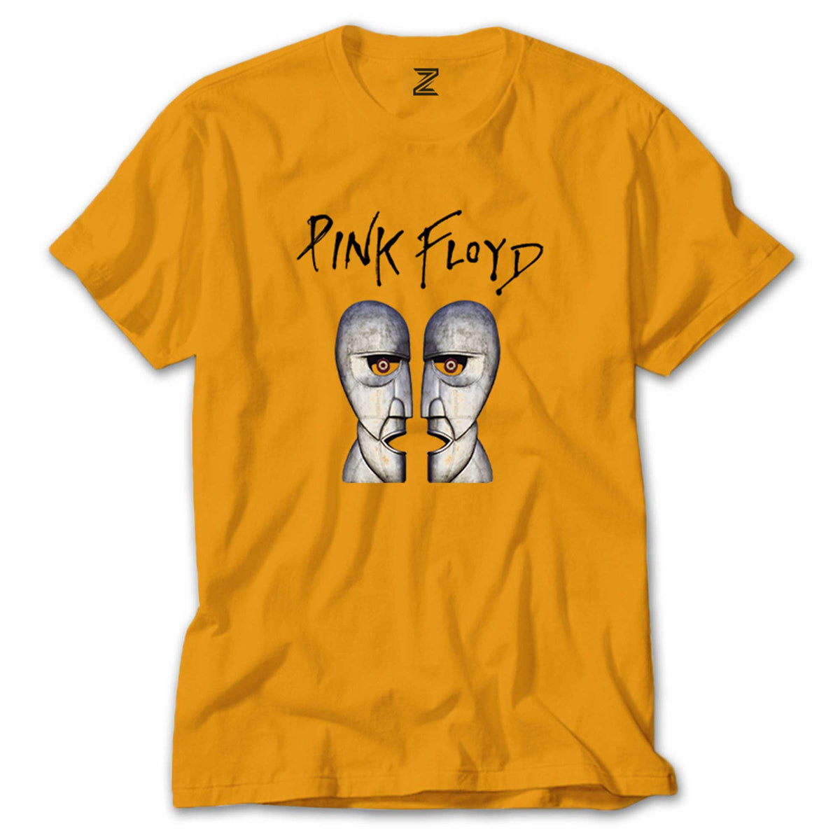 Pink Floyd The Division Bell baskılı sarı unisex tişört