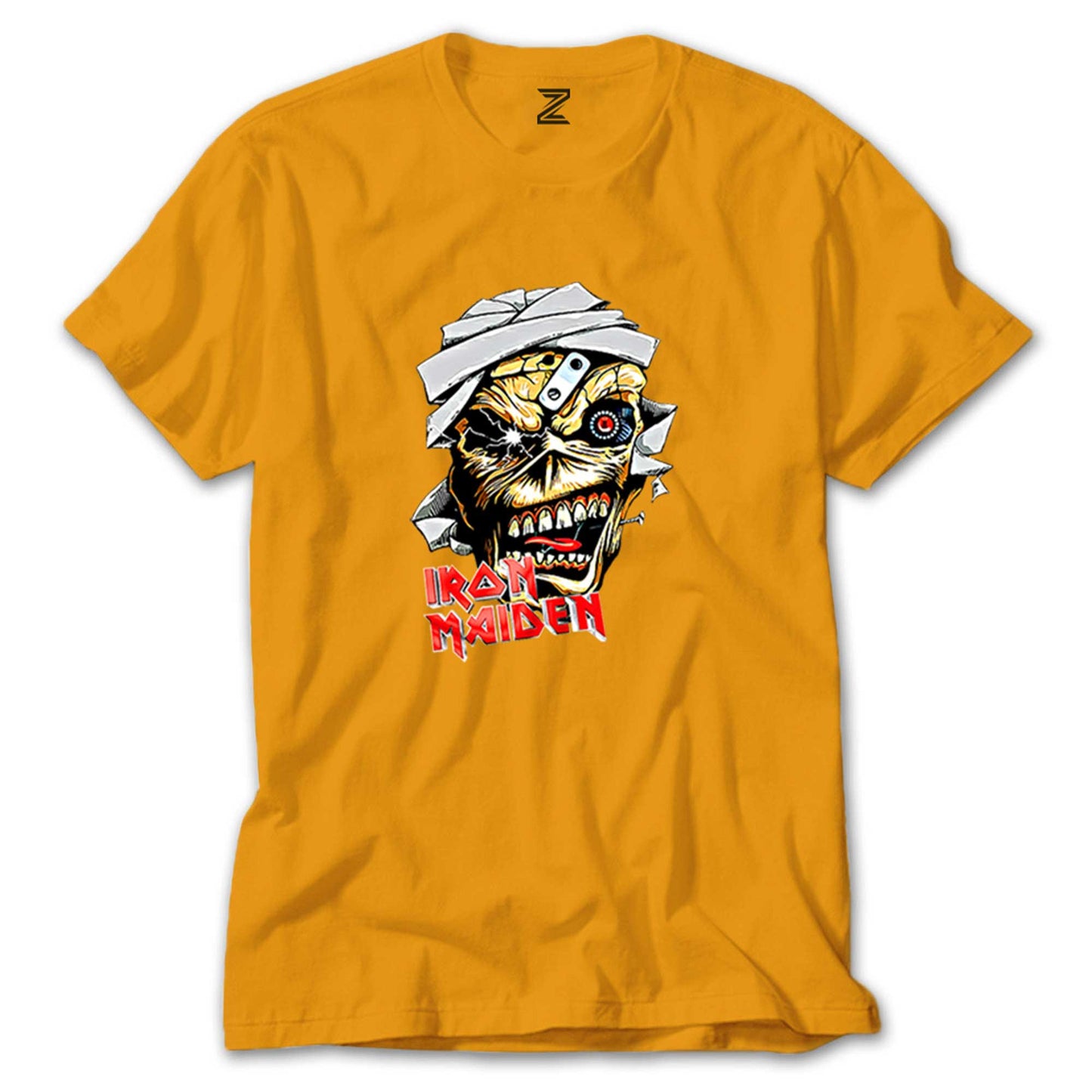 Iron Maiden Skull Cartoon renkli tişört