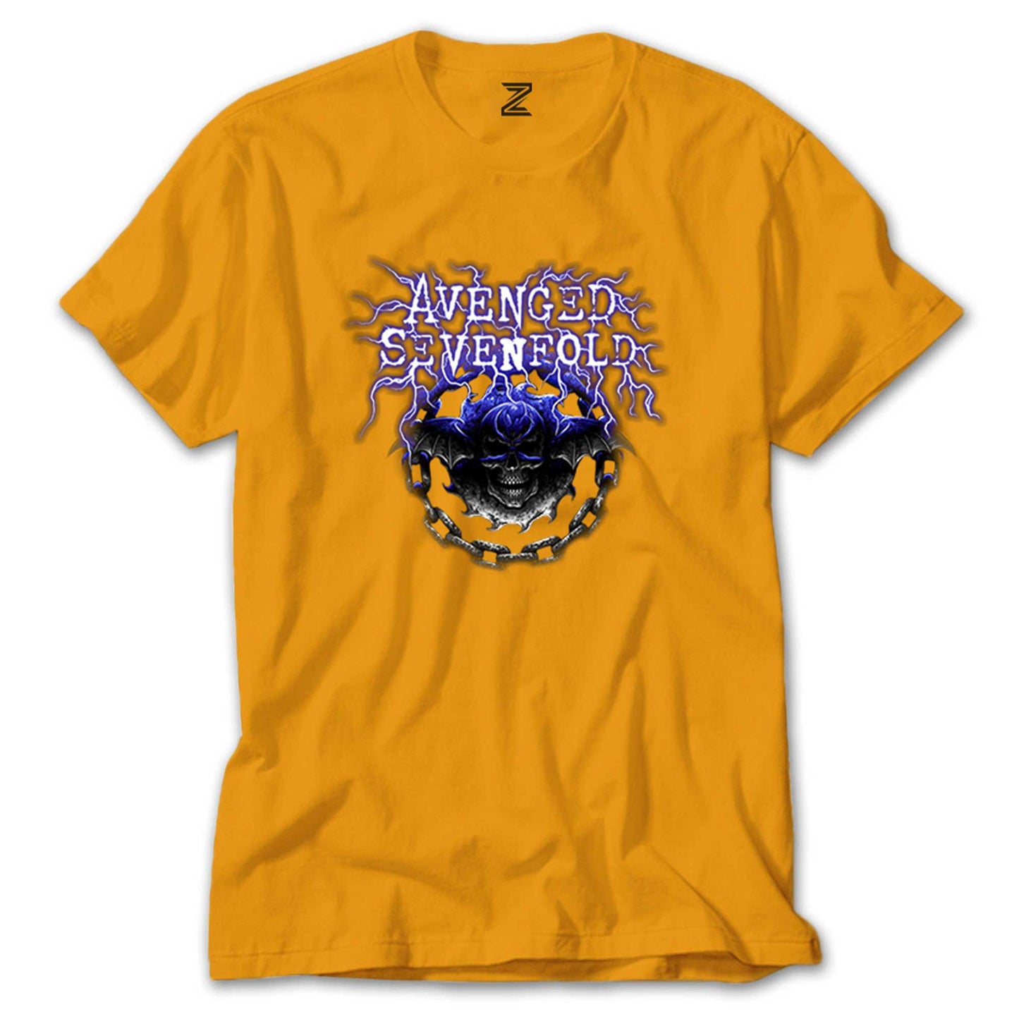 Avenged Sevenfold Lighting Skull Renkli Tişört