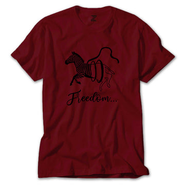 Freedom Zebra Renkli Tişört