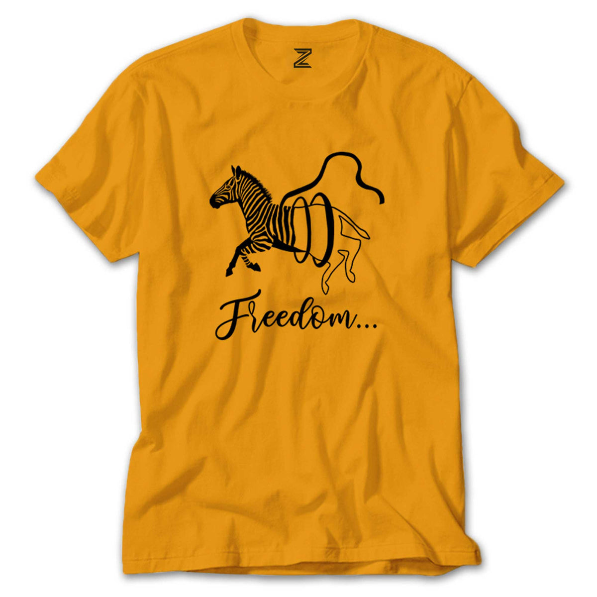 Freedom Zebra renkli tişört