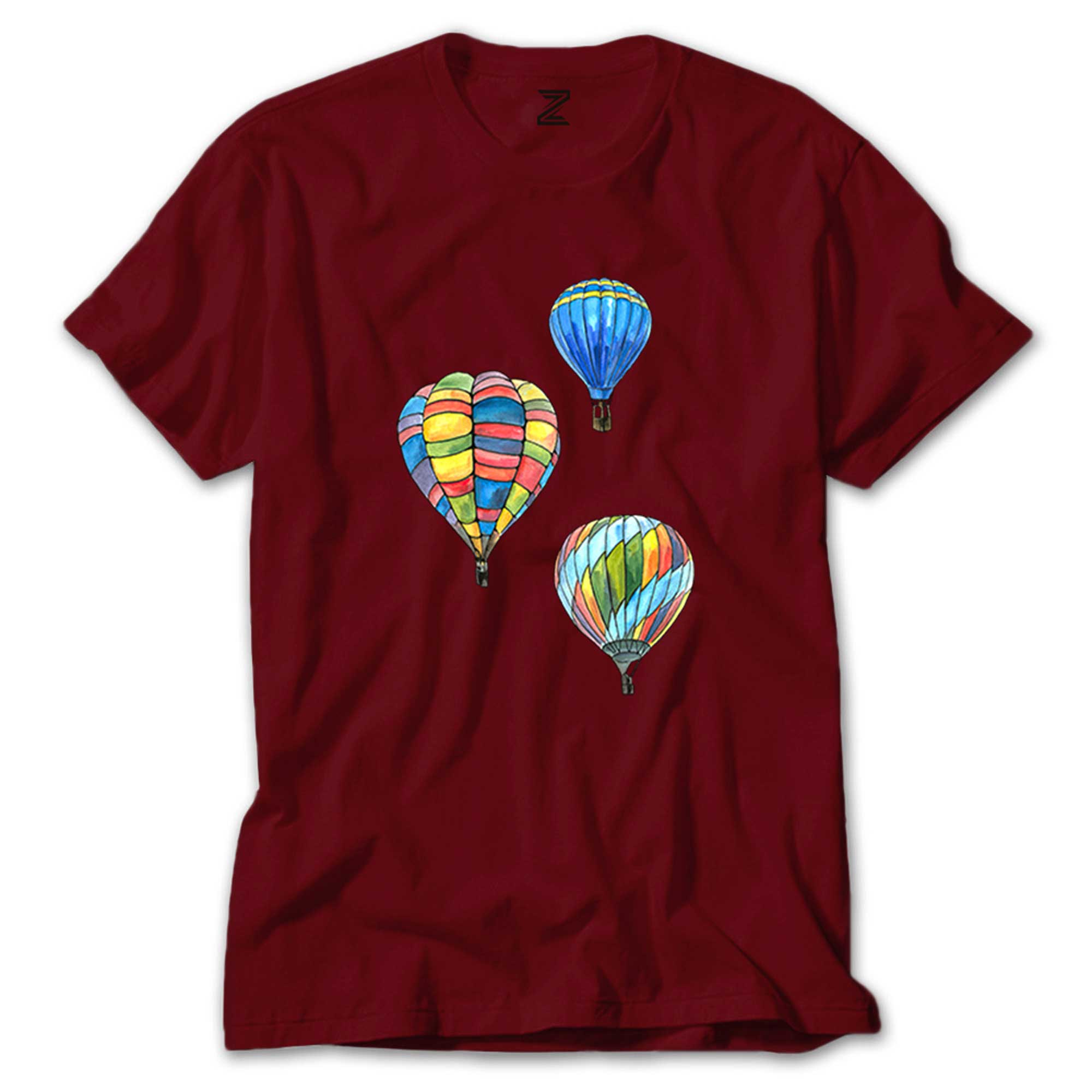 Kapadokya Balonları Renkli Tişört
