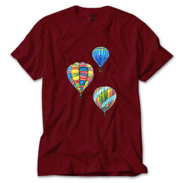 Kapadokya Balonları Renkli Tişört