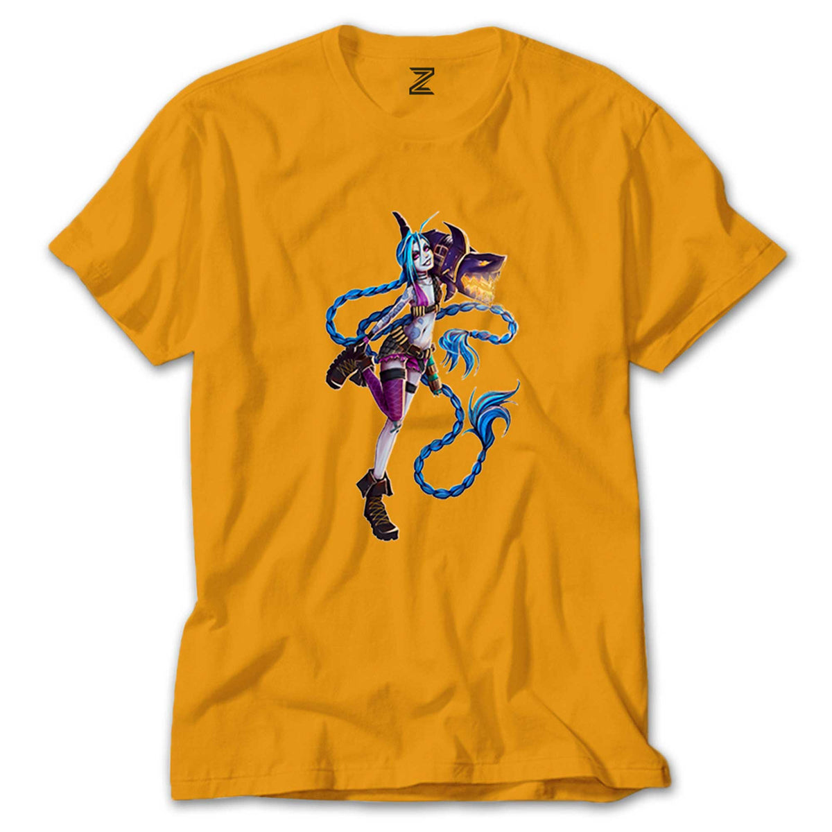 Jinx Crazy renkli tişört