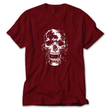 Skull Kuru Kafa Çığlık Renkli Tişört