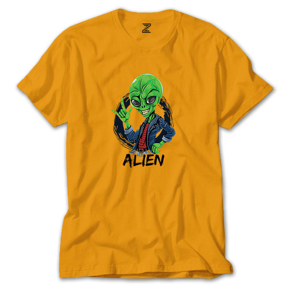 Rock Star Alien renkli tişört