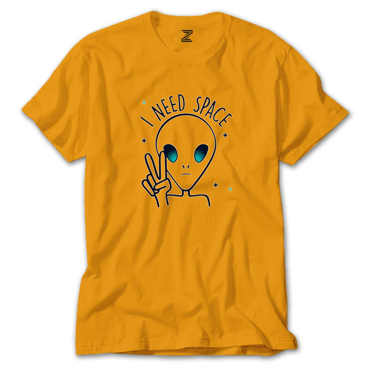 Alien I Need Space renkli tişört