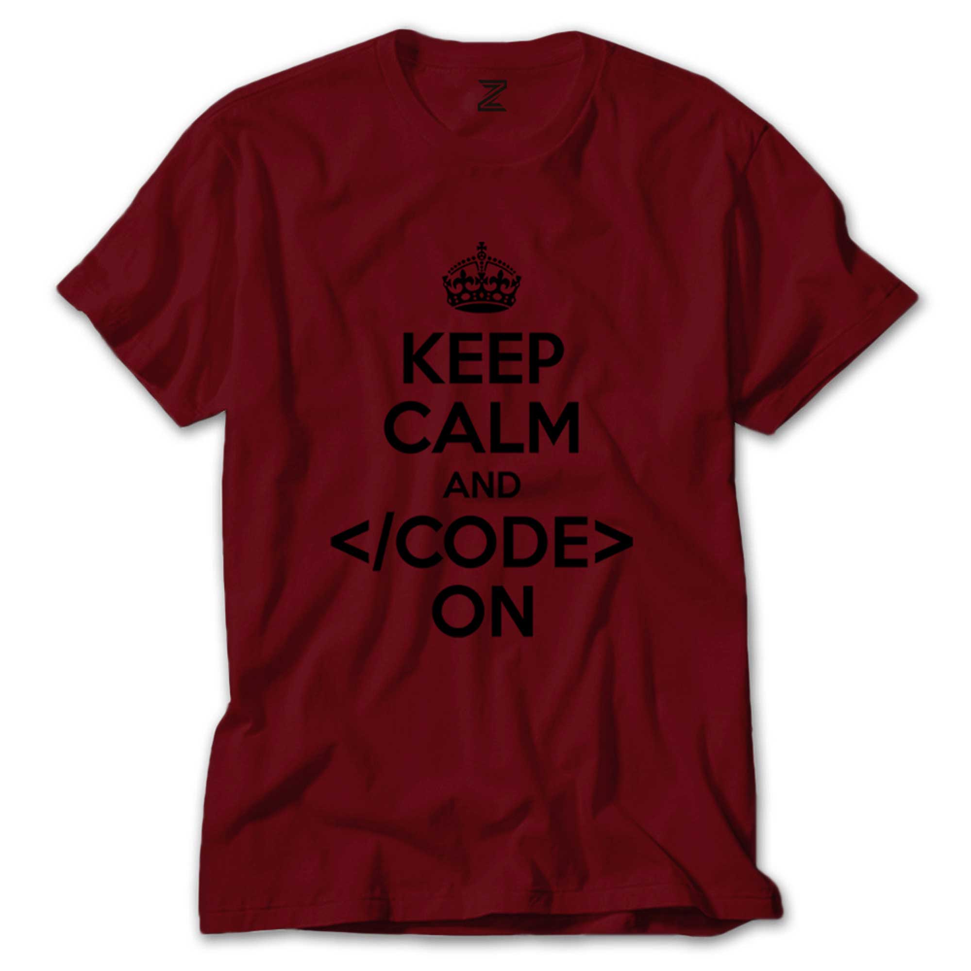 Keep Calm Code Renkli Tişört