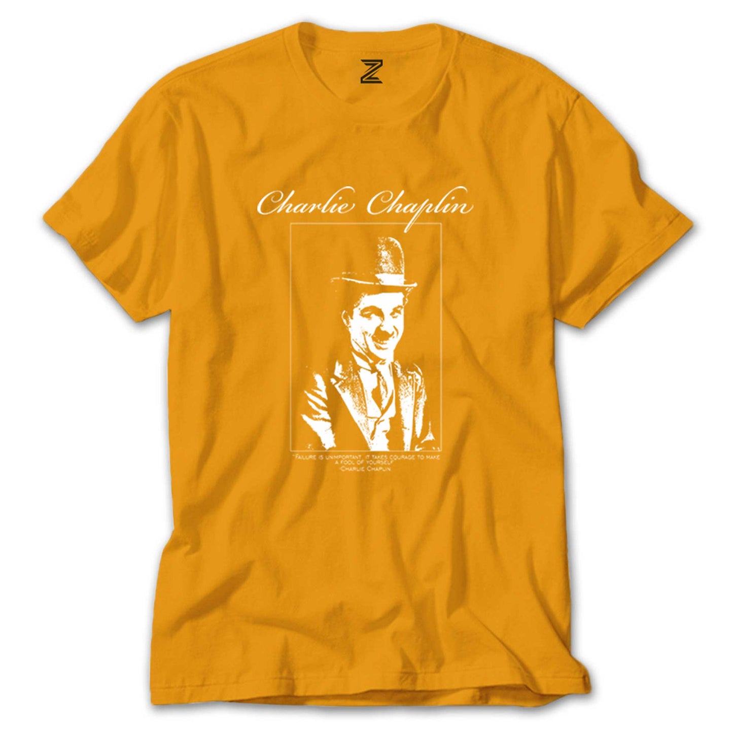 Charlie Chaplin Quotes Renkli Tişört