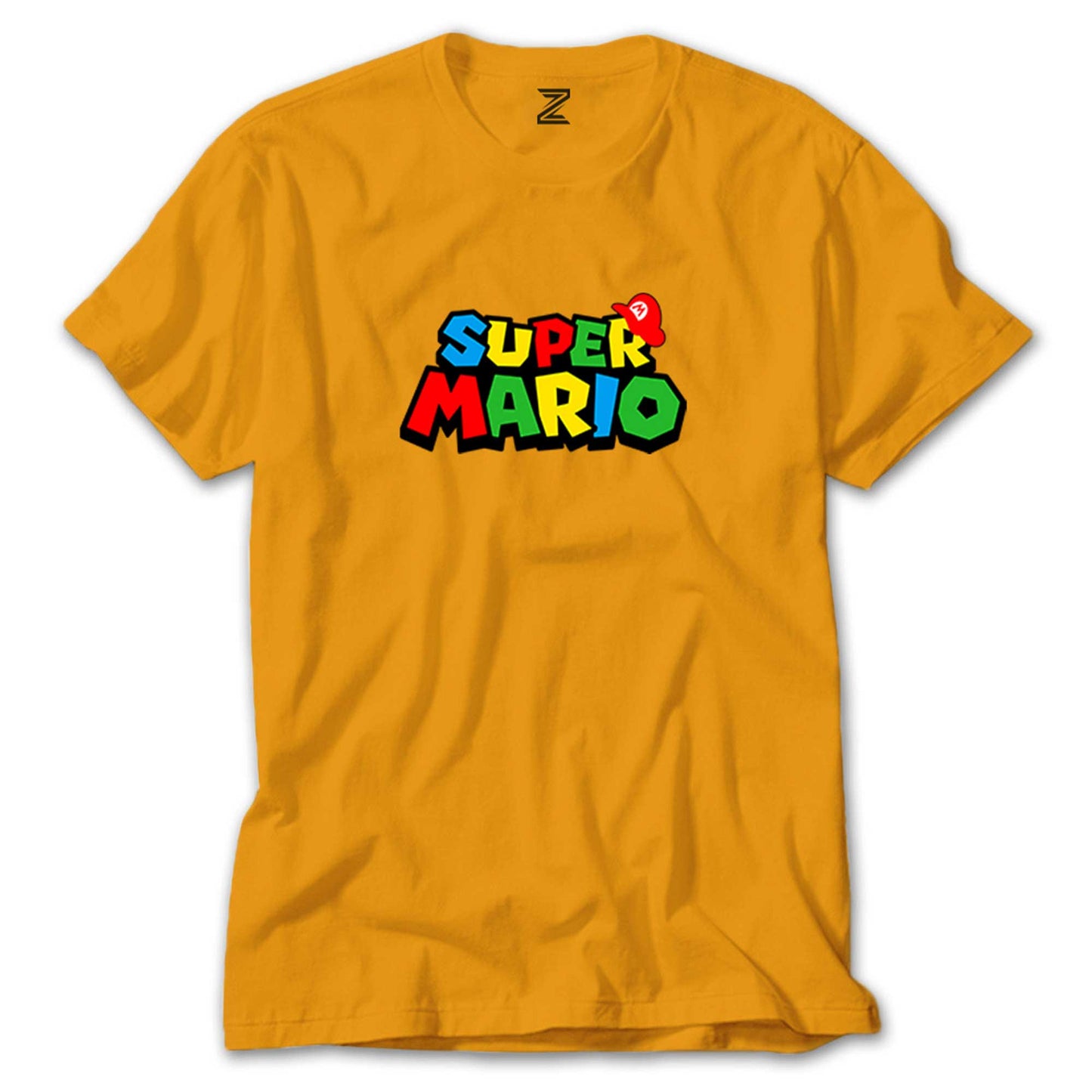Super Mario Logo renkli tişört