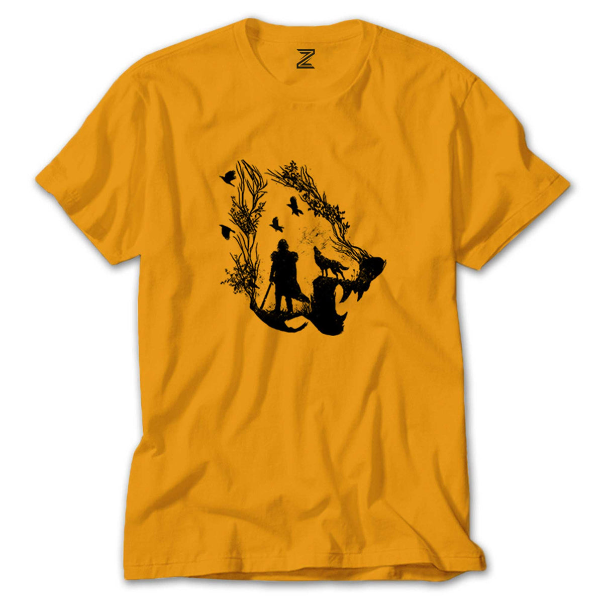 Game of Thrones Lone Wolf renkli tişört