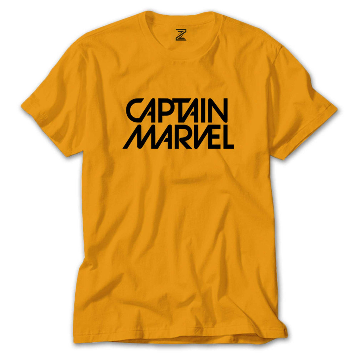 Captain Marvel Text renkli tişört