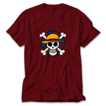 One Piece Skull Renkli Tişört